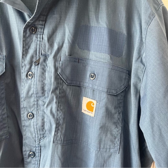 Carhartt Men's Force Ridgefield Short Sleeve button down size 2 XL - Picture 2 of 4
